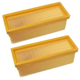 2 x Flat Pleated Filter / Lamellar Filter / HEPA Filter for Kärcher 6.414-498 2501 2501TE 2601 2601plus 3001 SE2001 SE3001 SE5100 SE6100 SE6100plus 3001hot 2701 A2701 A27 01 27 01TE A2731pt 2801 A2801