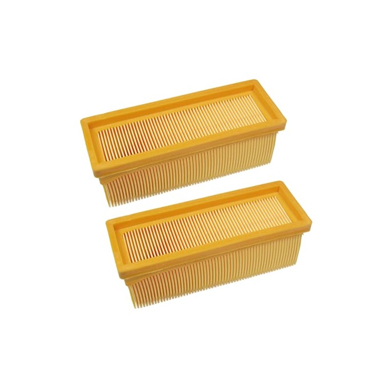2 x Flat Pleated Filter / Lamellar Filter / HEPA