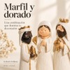Nacimiento Navideño Pequeño de 8 Piezas, Figuras Blanco Marfil y