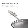 9.5" Crepe Pan Nonstick, 3-Ply Stainless Steel Omelet Skillet