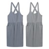 sourcing map 2 Pack Cotton Chef Aprons 85x109cm Cross Back