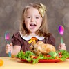Pimoys 6 Pieces Toddler Utensils Kids Rainbow Silverware Stainless Steel