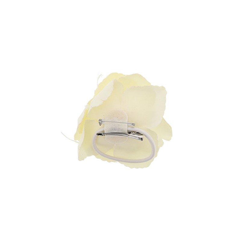 Zac's Alter Ego Glitter Hair Rose with Feathers on Clip,