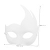 BIUDECO 10pcs Women Party Mask Blank Hand Painted Paper Masks