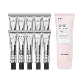 Jas White Toning Shot Spot Cream 15ml x 10 + Art Deli Tone-up Sunscreen 50ml / 쟈스 화이트 토닝샷 기미크림 15ml x10 + 아트델리 톤업 선크림 50ml