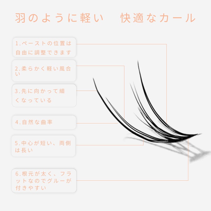 LASHIDOL Partial False Eyelashes, Matsueku Self False Eyelashes, Natural, Popular,