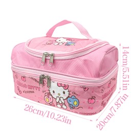 Driflo Kitty Lunch Box, Kitty Lunch Bag, Insulated Lunch Bag, Waterproof Cooler Box, for Adults Children, for Travel, Picnic, School, Office, Outdoor