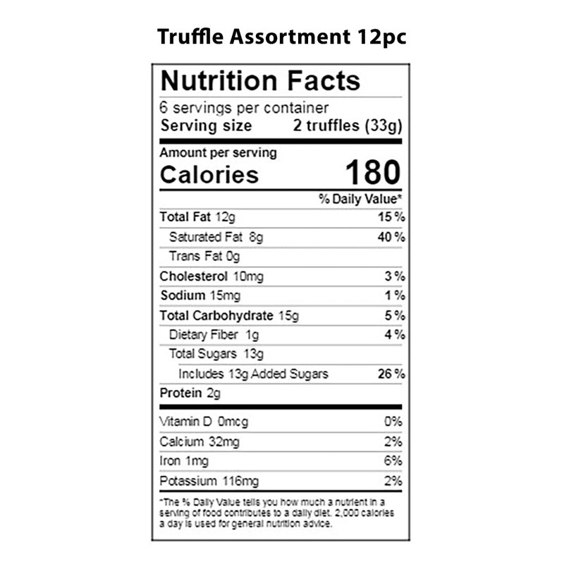Vermont Nut Free Chocolates Boxed Chocolates (Truffle Assortment) 12-Piece, Nut-Free,