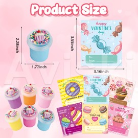 30Pcs Valentine Cards with Slime for Kids, Valentines Day Cards for Kids Classroom Exchange, Valentine's Day Party Favors Gift for Kids Party Bag Fillers Party Supplies