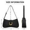 Shoulder Bag for Women Y2K Trendy Underarm Purse， Vegan Leather