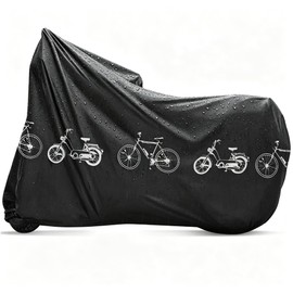 Bicycle Cover, Waterproof, Durable, UV Treatment, Heat Resistant, Tear Resistant, Windproof, Dustproof, Lightweight, Protects Against Rain, Snow, Road Bike, Mountain Bike, Electric Assistance, Fits up