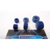 EZ-FITTINGS SBC Manifold Allen Socket Pipe Plug Blue Alum. (2-Each)