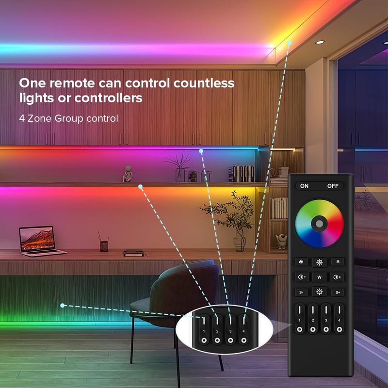 SEZO 2.4G WiFi SPI RGB Controller DR03W & RC03RF RF