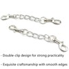 NXPpiULeh Dog Collar Safety Clip, 2 Pack Metal Clasp Double