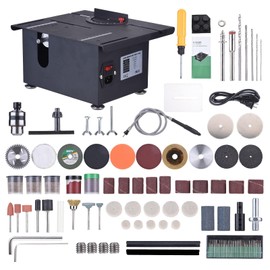 Table Saw,Weytoll 100W Mini Woodworking Chainsaw Liftable Cutting Speed Regulation for Wood Cutting Crafts