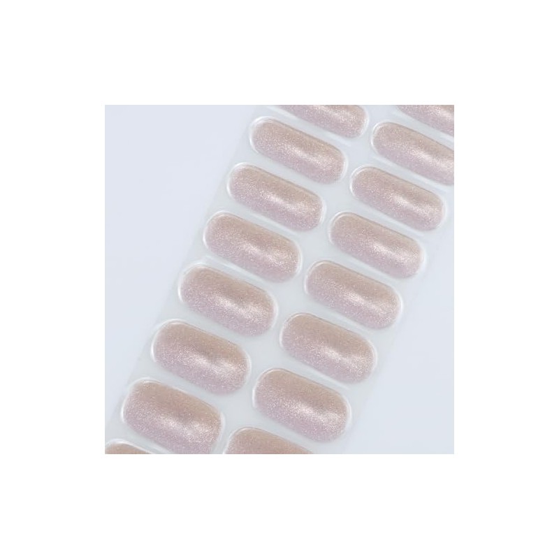 JMEOWIO Cat Eye Semi Cured Gel Strips Wraps Nail Art