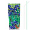 NymphFable 20oz Iris Flor Taza Termo Cafe para Llevar Taza