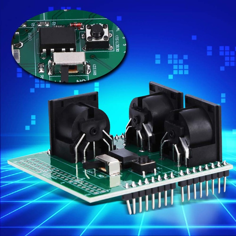 Fdit MIDI Adapter Board, 3 Right Angle Female MIDI Connector,