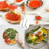 DACUAN Spherification Spoon, 2pcs Small Slotted Bar Spoon, Stainless Steel