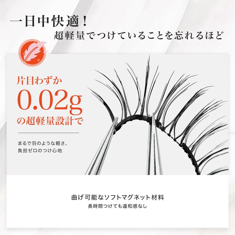 LASHVIEW Upgrade Magnetic Eyelashes with Applicator, Reusable Soft Magnetic Eyelashes,
