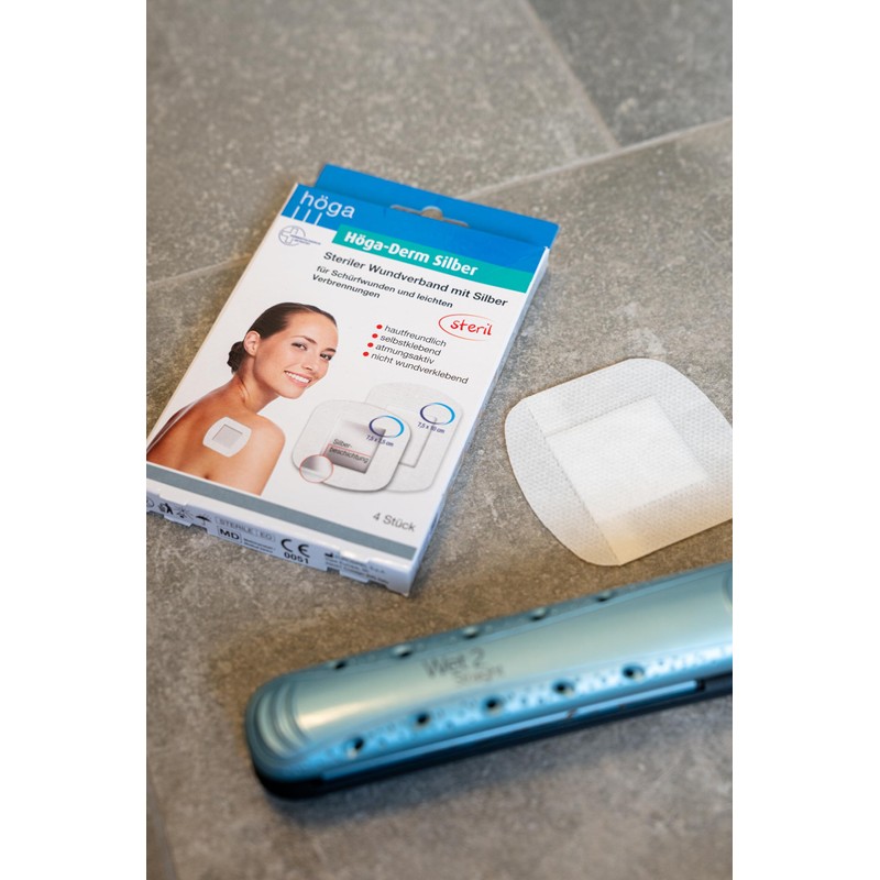 Höga-Derm Silber, Sterile Wound Dressing with for Abrasions and Light