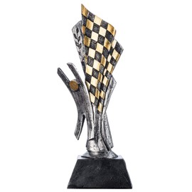 GOODS+GADGETS Racing Trophy – Motorsport Winner Cup Victory Statue Gokart Award Ceremony 26 cm Elaborately Modelled & Hand-Painted (Winner Cup – Motorsport)