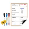 Previs Weekly Planner Wipe Clean with 3 Erasable Pens -