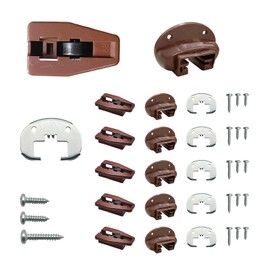 Drawer Track Slides Replacement Kit For kenlin Rite-Trak II 168 Rail Guide - 5 Sets Rite Track Drawer Parts - UNIVERSAL Dresser Drawer Slides Parts - Drawer Guide Track Parts Fit Various Manufacturers