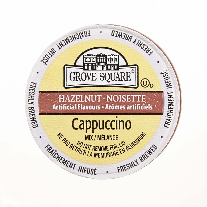 Grove Square Cappuccino Mix, Hazelnut, 24 Single Serve Cups
