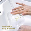 GAINWELL Metallic Wine Glass Markers 8Pcs, Non-Toxic, Food-Safe, Dishwasher-Safe, Wine