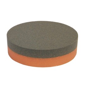 Norton Round Shape 4 dia. x 1" thick Size 100/320 Micron Grade Coarse/Fine Grit India Sharpening Stone