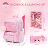 QJHEC Kawaii Starry Rainbow Backpack for Girls – Butterfly Bookbag