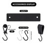 Feligio S Hooks with Leather Loop, Black Hooks for Hanging