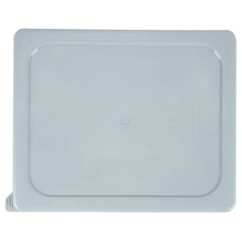 Rubbermaid Commercial Products Cold Food Pan, Soft Sealing Lid, 1/6 Size, Gray (FG109P29GRAY)