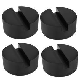 OTOTEC 4Pcs 71.5x71.5x34.5mm Car Rubber Disc Pad Rubber Pads Adapter Slot Frame Rail Floor Jack Pads Rubber Frame Rail Protector Pinch Welds Protector Lift Jack