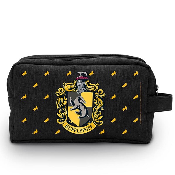 ABYstyle - Harry Potter Toiletry Bag Hufflepuff Black, black, Toiletry Bag