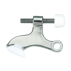 10 Pack - Designers Impressions Satin Nickel Heavy Duty Hinge Pin Adjustable Door Stop : 3576