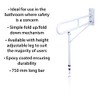 Aidapt Foldable Wall Mounted Safety Support Rail with Adjustable Leg,Grab