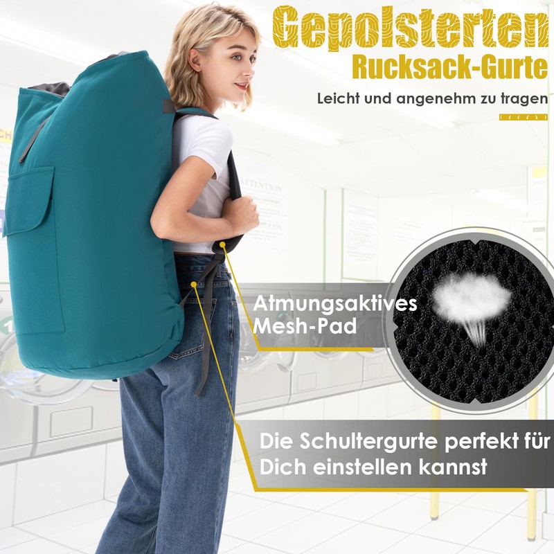Laundry Bag Travel Dirty Laundry XXL 115 Litres Laundry Bag