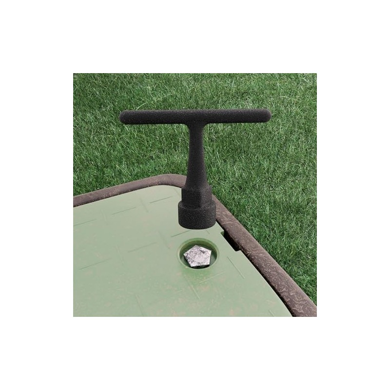 Jones Stephens Curb Box Wrench for Pentagon Curb Boxes, Grey