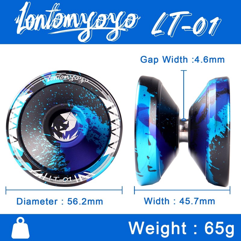 JOLESHARE Unresponsive Yoyo LT-01 for Pros and Responsive Yoyos for