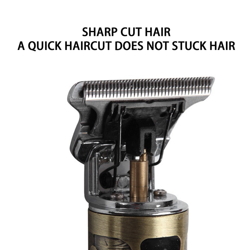 Electric Hair Trimmer Clipper USB Portable Professional Retro Hair Cutting