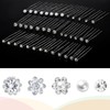 40 Pcs Wedding Bridal Hair Pins 5 Styles Silver Pearl