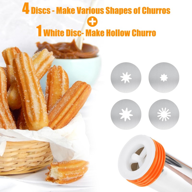 Churro Maker Machine, 3-in-1 Multifunctional Hollow Churros Machine, Churreras para