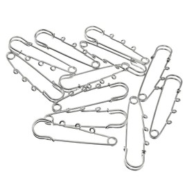 12 Pcs Heavy Duty Blanket Pins,LIUHUIZEYU Safety Pins 6.4cm /2.52inch Brooch Pins with 3 Holes for Clothes Leather Canvas Blankets Crafts Skirts Kilts Pants and Skirts to Change the Waist Pin