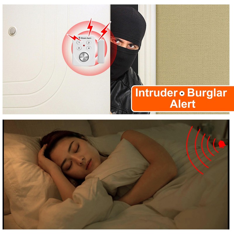 Door Alarms with Delay When Left Open 130db Window Break