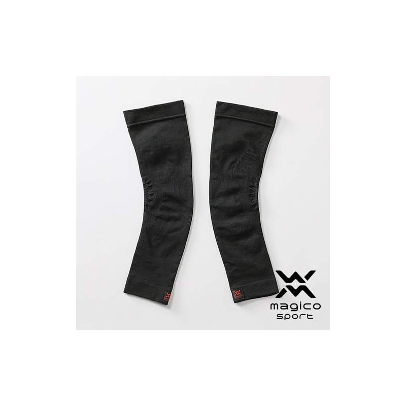 magico sport arm power sleeve for arms and elbows, black,