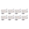 8PCS L Shaped LED Light Strip Connectors 4 Pin 10mm