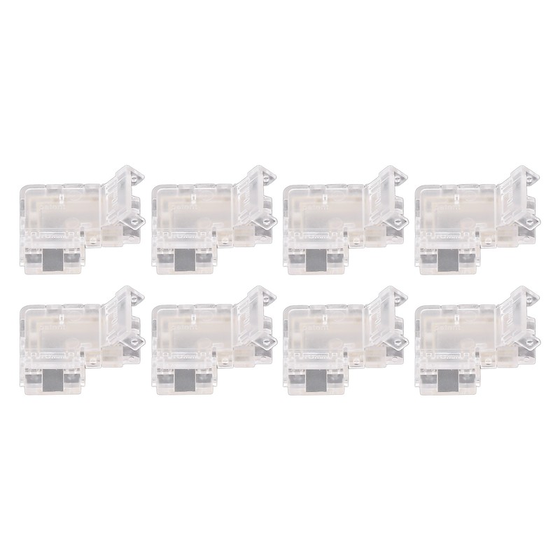 8PCS L Shaped LED Light Strip Connectors 4 Pin 10mm