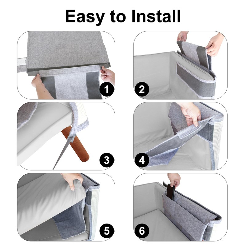 Upgraded Cat Scratch Furniture Protector,Cat Scratch Sofa Arm Sheild with